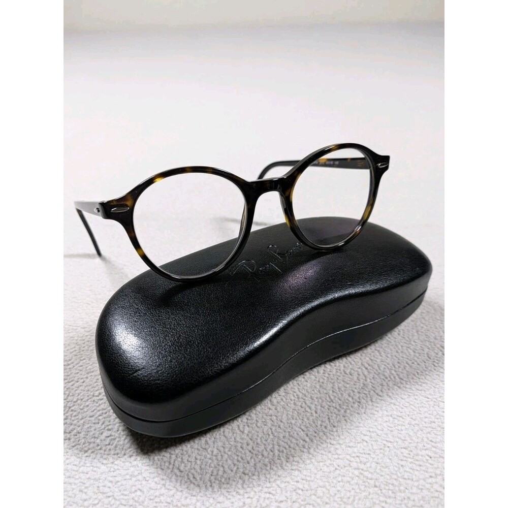 Ray Ban RB 7118 2012 48-19 145 Round Eyeglasses Color Havana Brown Frames Only
